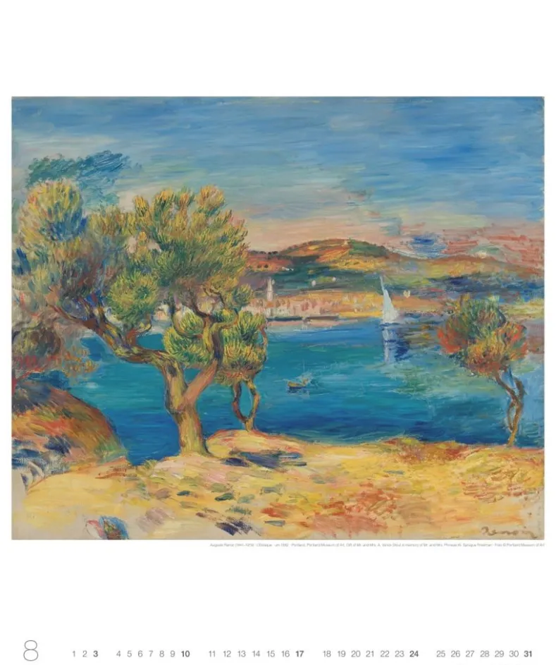 Weingarten Auguste Renoir Edition Kalender 2025
