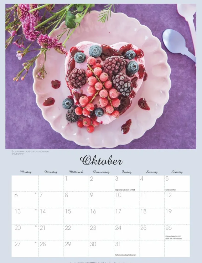 Weingarten Beeren Kalender 2025