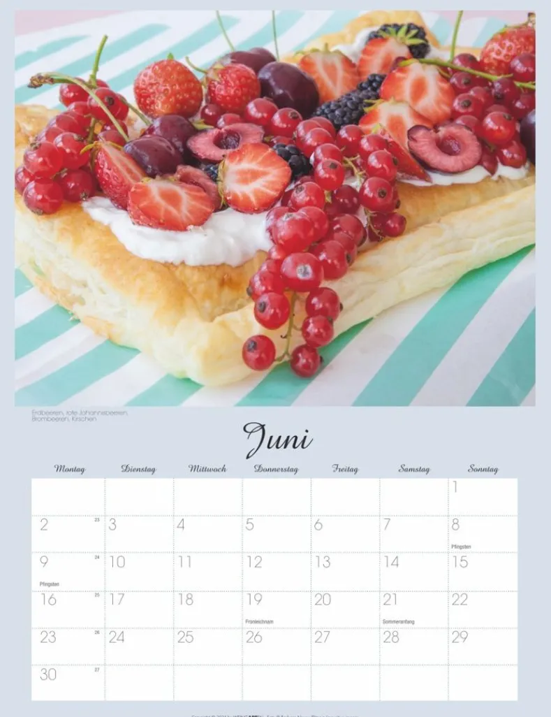 Weingarten Beeren Kalender 2025
