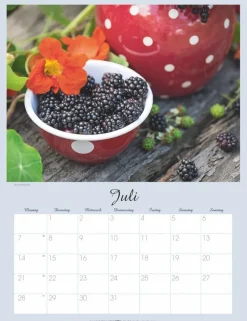 Weingarten Beeren Kalender 2025