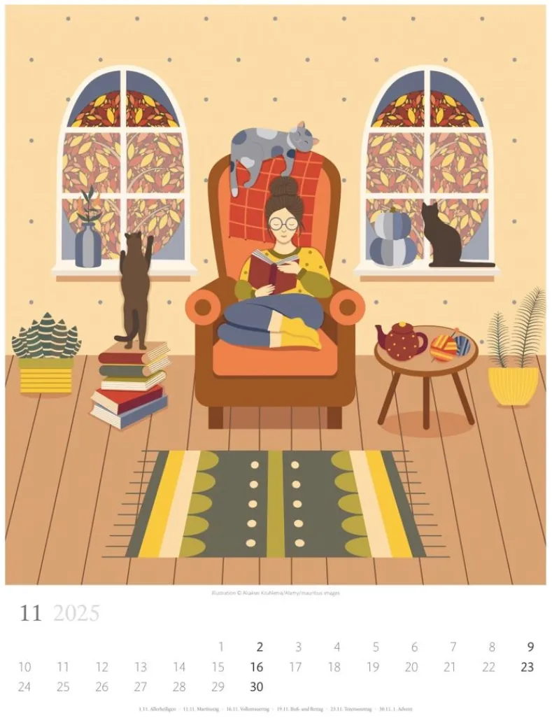 Weingarten Book Love Kalender 2025