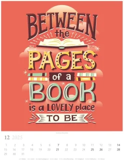 Weingarten Book Love Kalender 2025