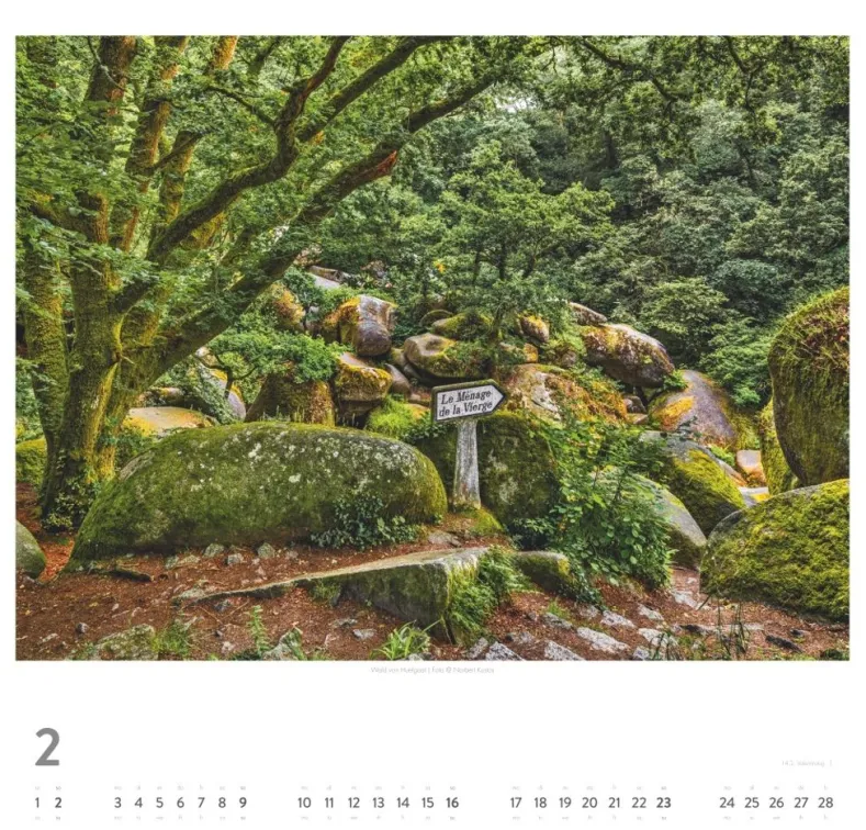 Weingarten Bretagne Kalender 2025