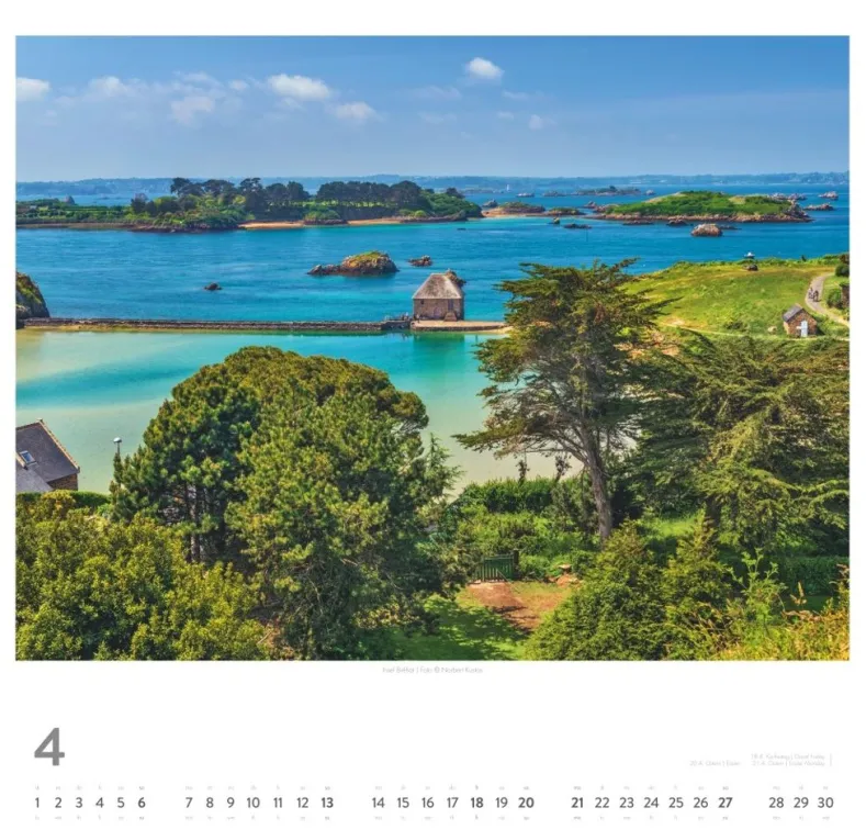 Weingarten Bretagne Kalender 2025