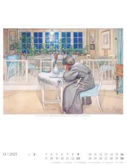 Weingarten Carl Larsson Kalender 2025