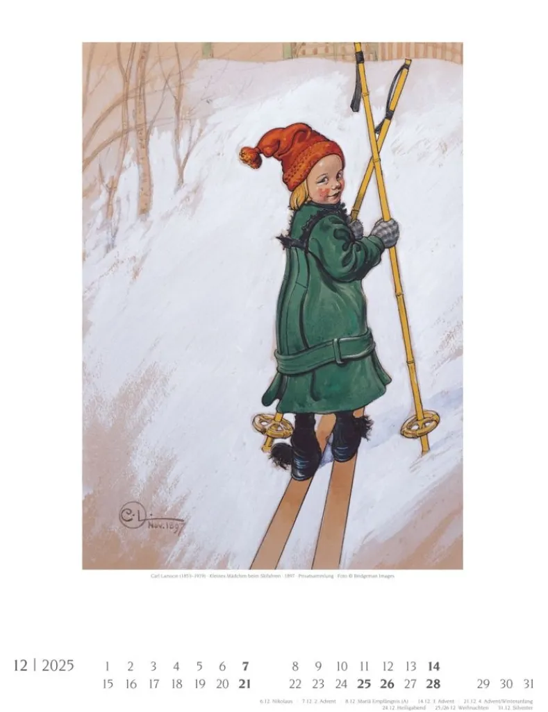 Weingarten Carl Larsson Kalender 2025