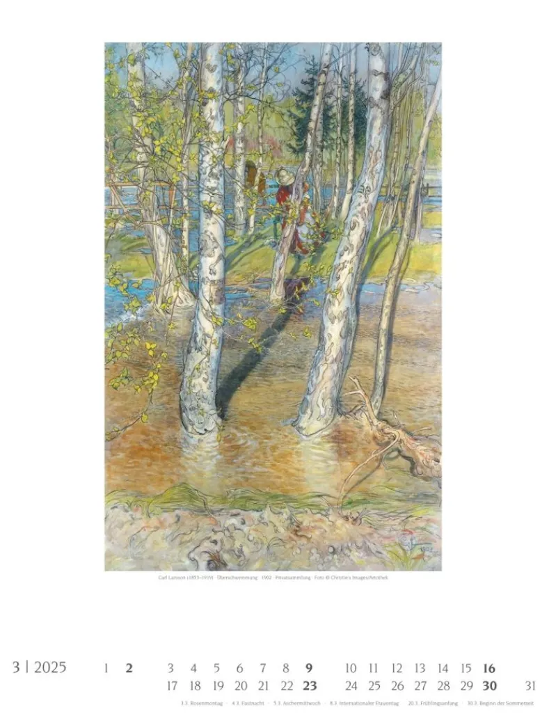 Weingarten Carl Larsson Kalender 2025