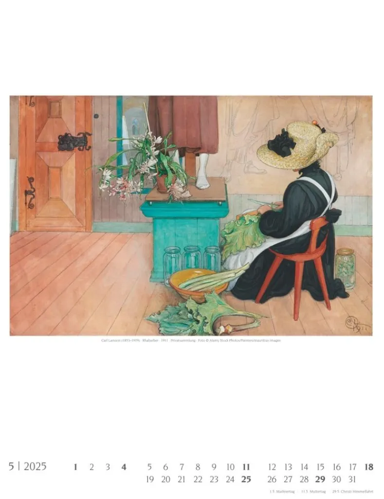 Weingarten Carl Larsson Kalender 2025