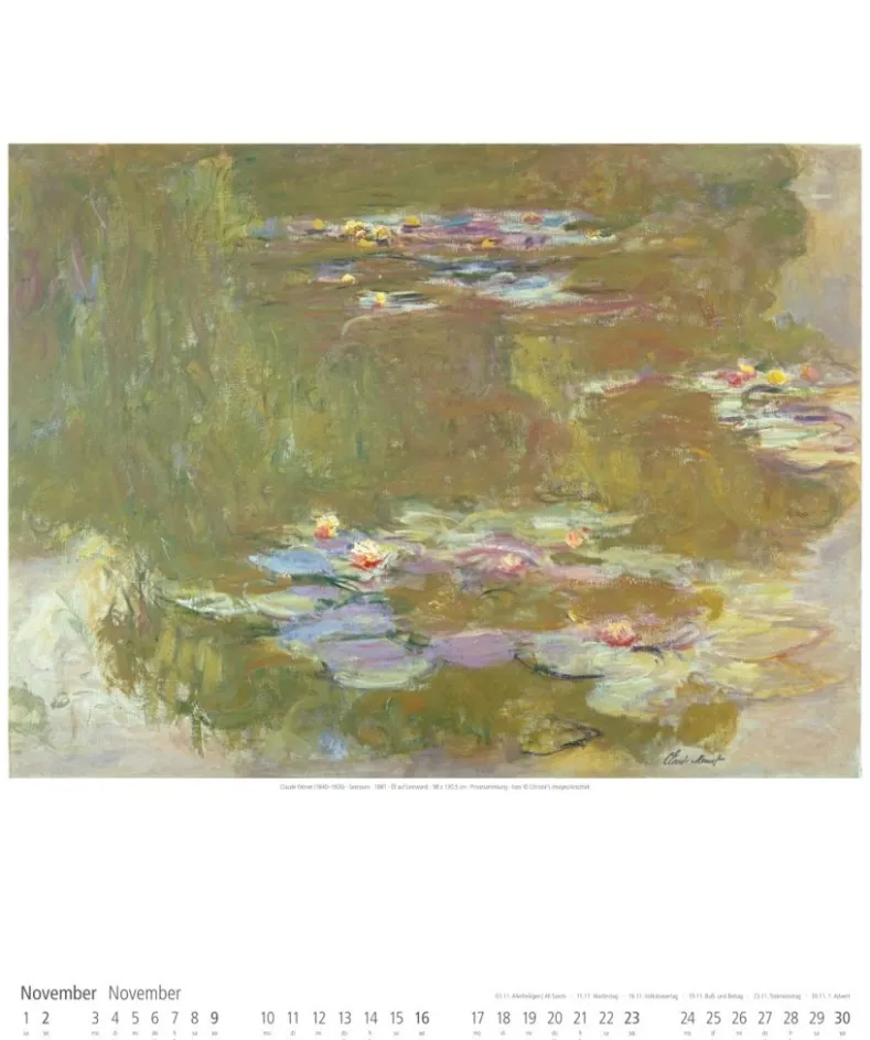 Weingarten Claude Monet Im Garten Kalender 2025