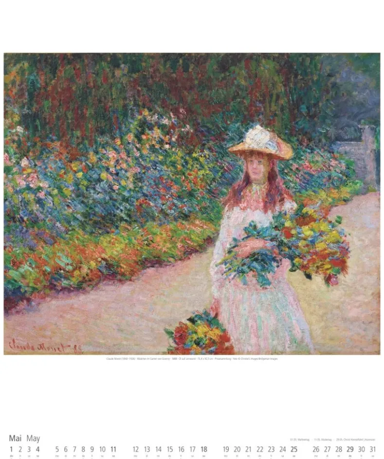 Weingarten Claude Monet Kalender 2025