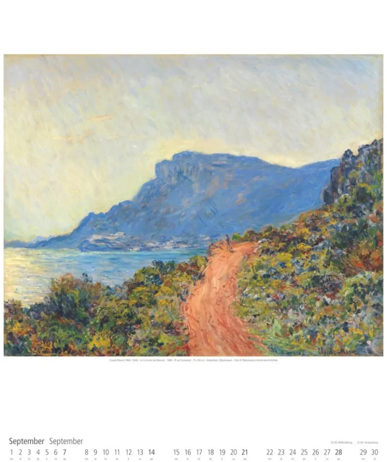 Weingarten Claude Monet Kalender 2025