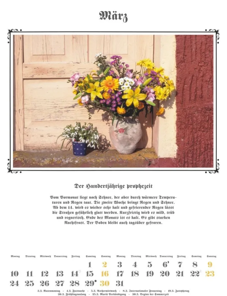 Weingarten Der Hundertjahrige Kalender 2025