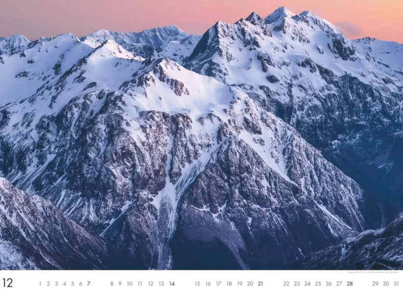 Weingarten Die Berge Kalender 2025