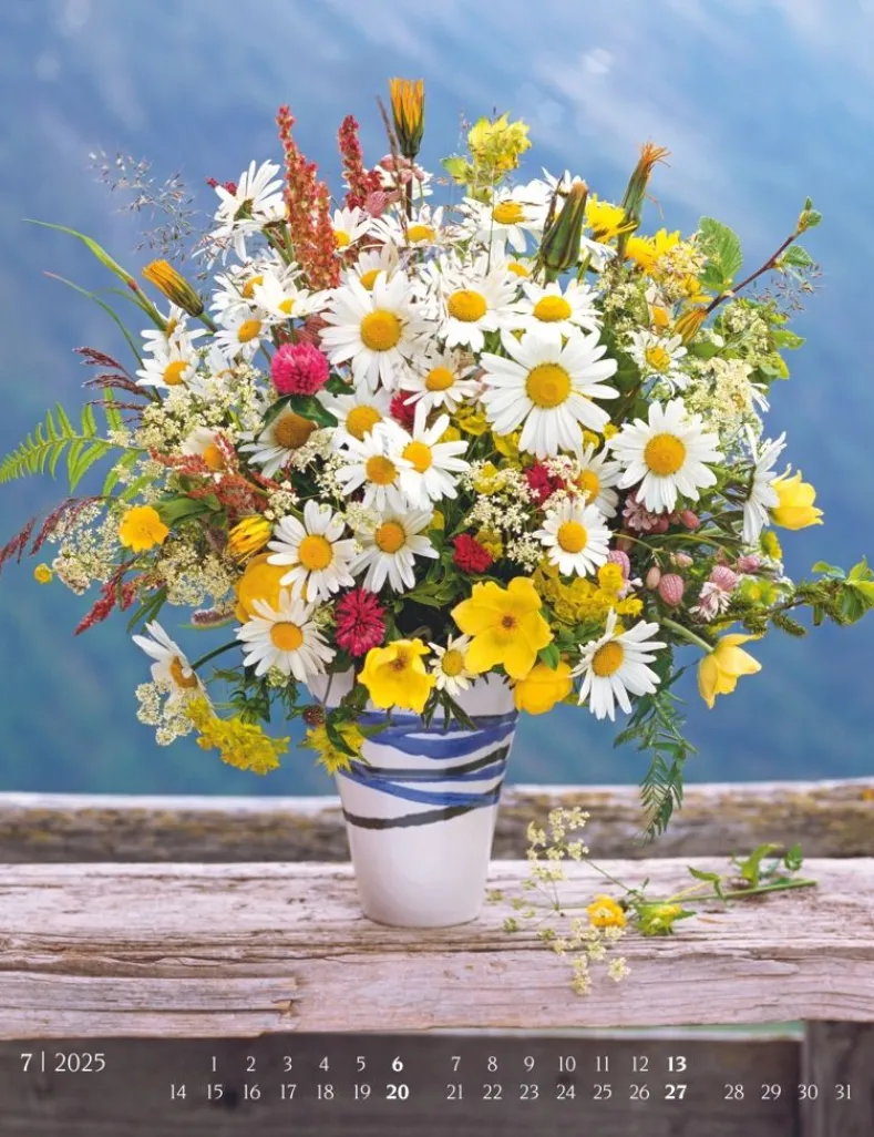 Weingarten Die Schonsten Blumenstrause Kalender 2025