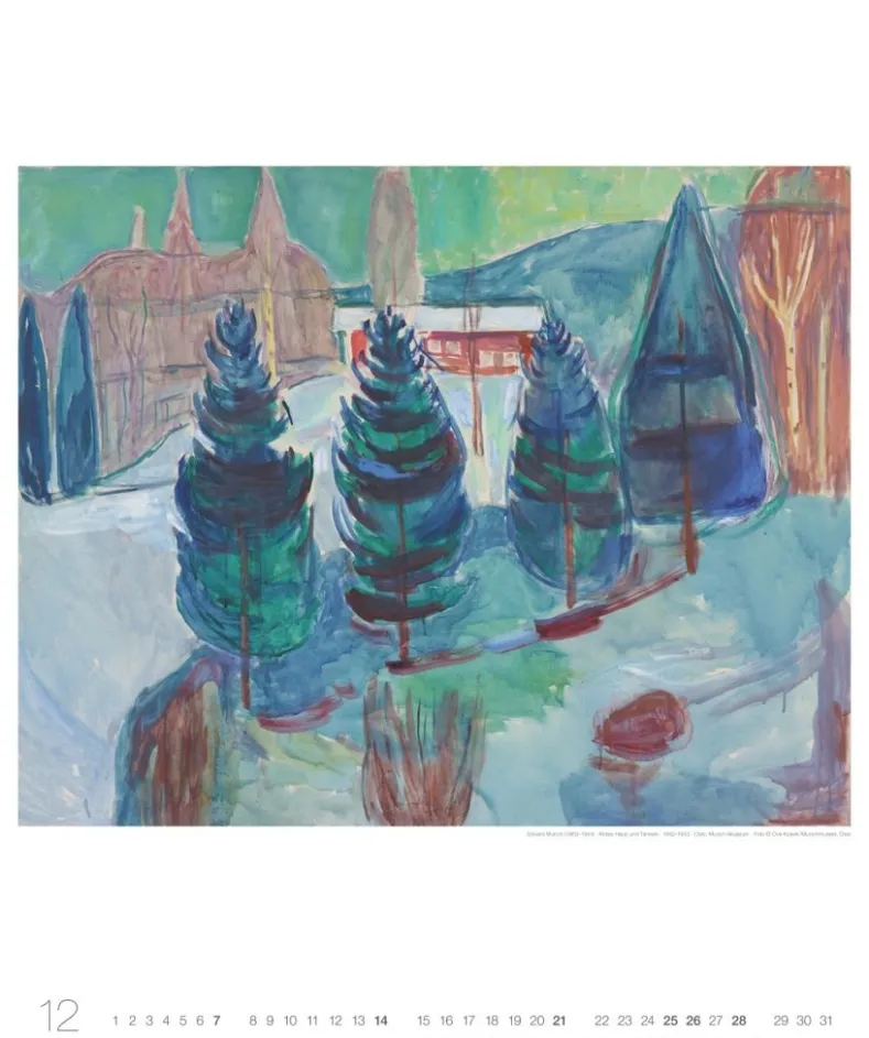 Weingarten Edvard Munch Edition Kalender 2025