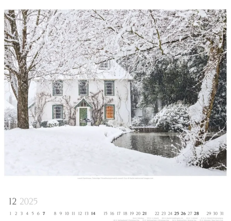 Weingarten Englische Parks & Cottages Kalender 2025