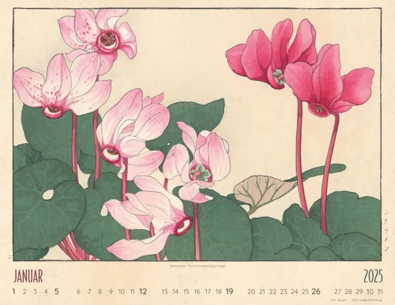 Weingarten Flower Art Kalender 2025
