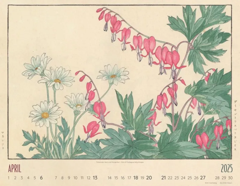 Weingarten Flower Art Kalender 2025