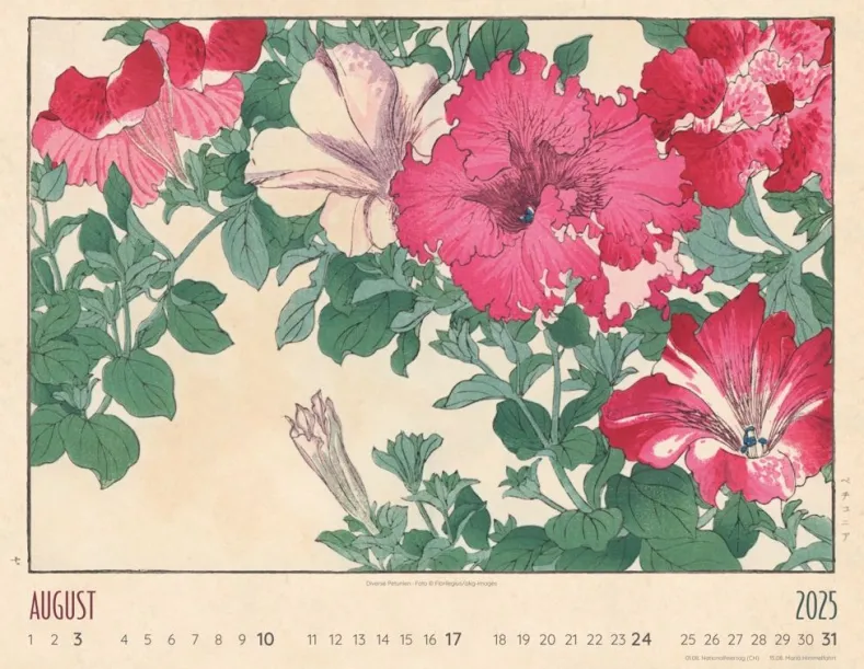 Weingarten Flower Art Kalender 2025