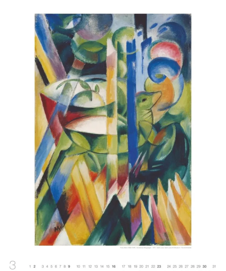 Weingarten Franz Marc Edition Kalender 2025