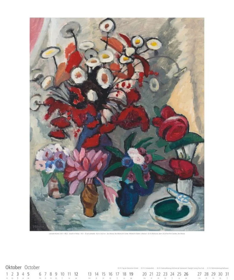 Weingarten Gabriele Munter Kalender 2025