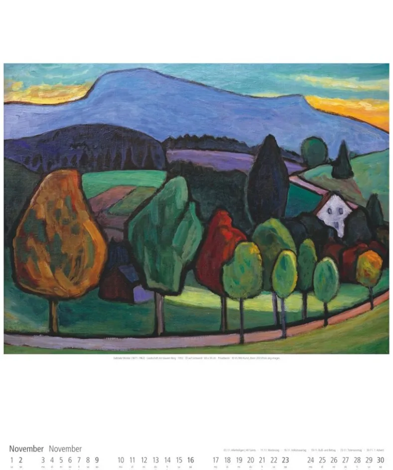 Weingarten Gabriele Munter Kalender 2025