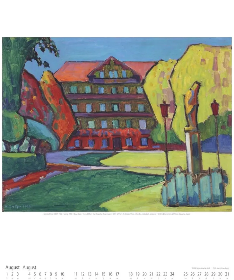 Weingarten Gabriele Munter Kalender 2025