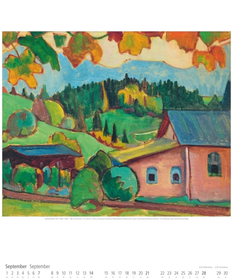 Weingarten Gabriele Munter Kalender 2025
