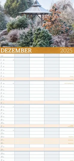 Weingarten Garten Familienplaner 2025