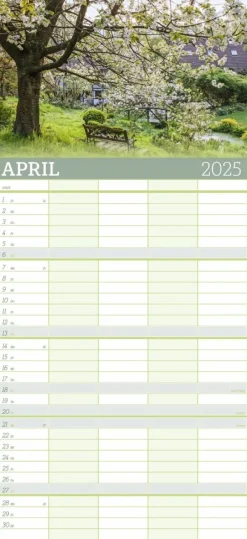 Weingarten Garten Familienplaner 2025