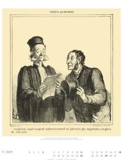 Weingarten Honore Daumier: Die Juristen Kalender 2025