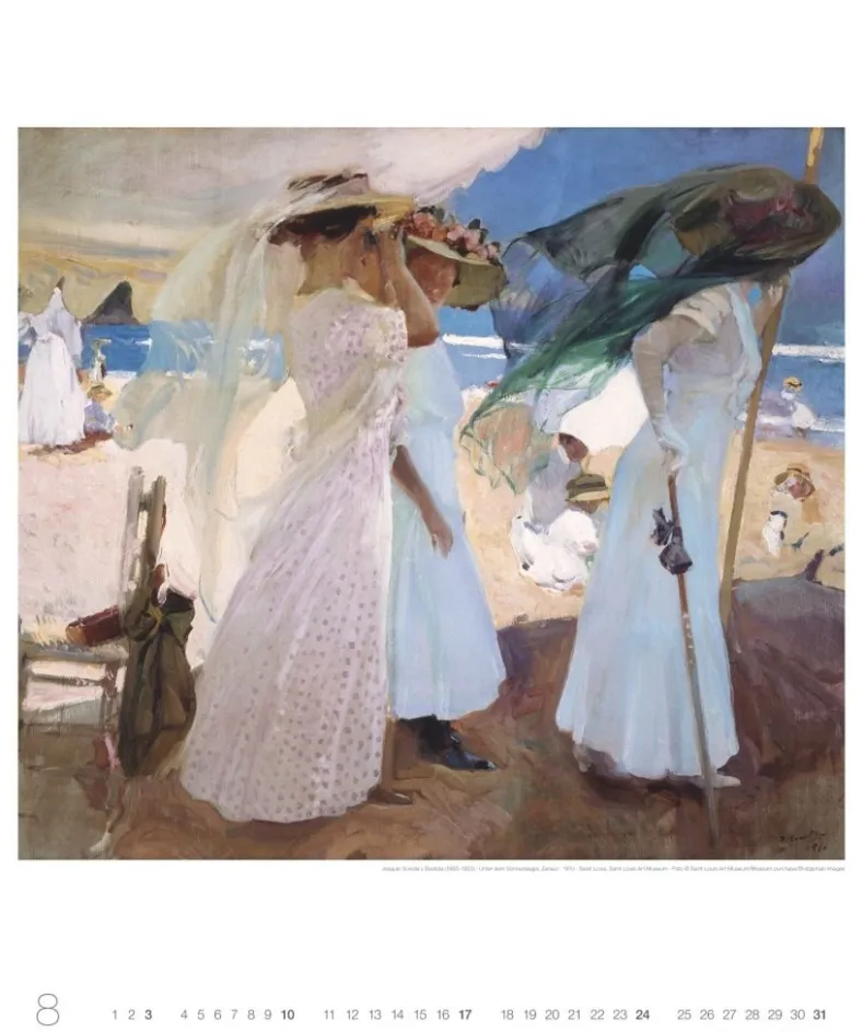 Weingarten Joaquin Sorolla Edition Kalender 2025