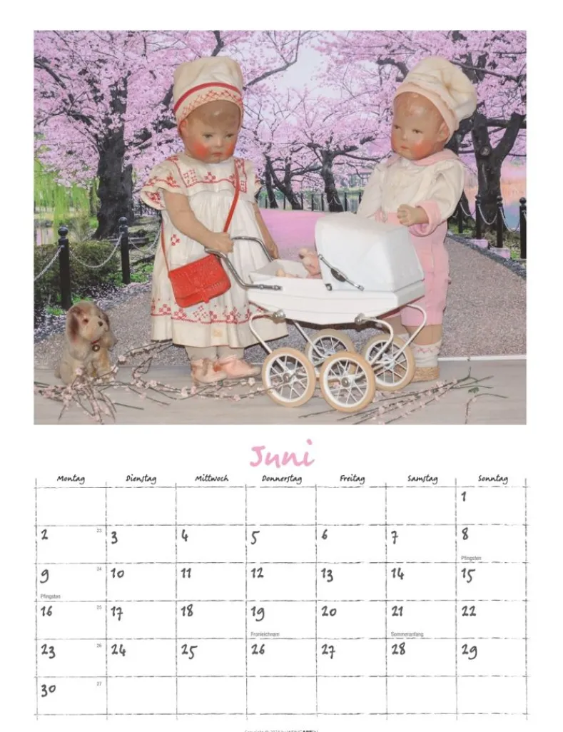 Weingarten Kathe Kruse Puppen Kalender 2025