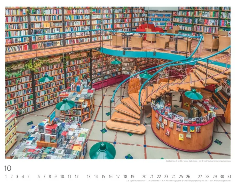 Weingarten Lieblings-Buchhandlungen Kalender 2025