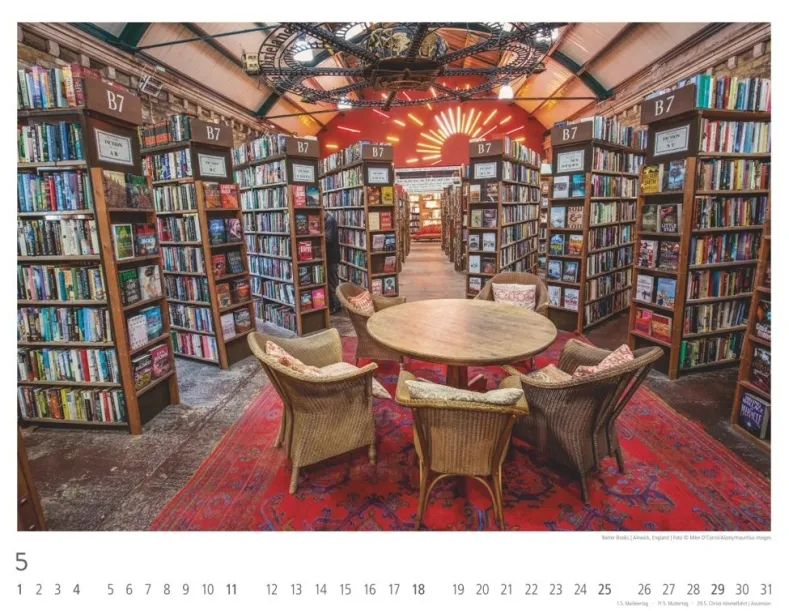 Weingarten Lieblings-Buchhandlungen Kalender 2025