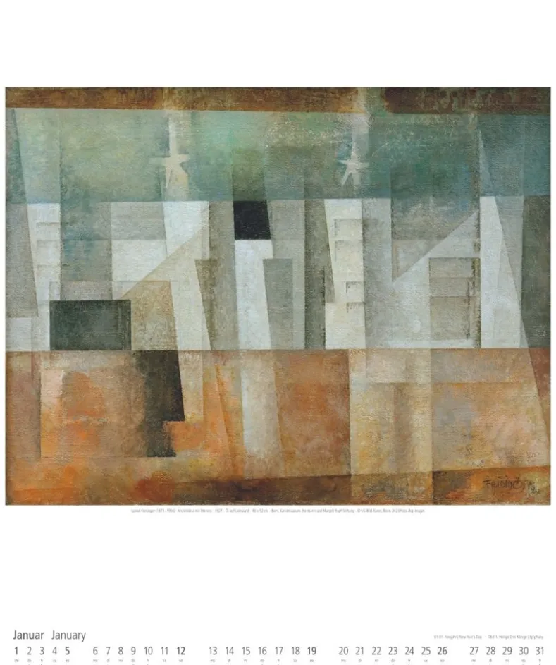 Weingarten Lyonel Feininger Kalender 2025