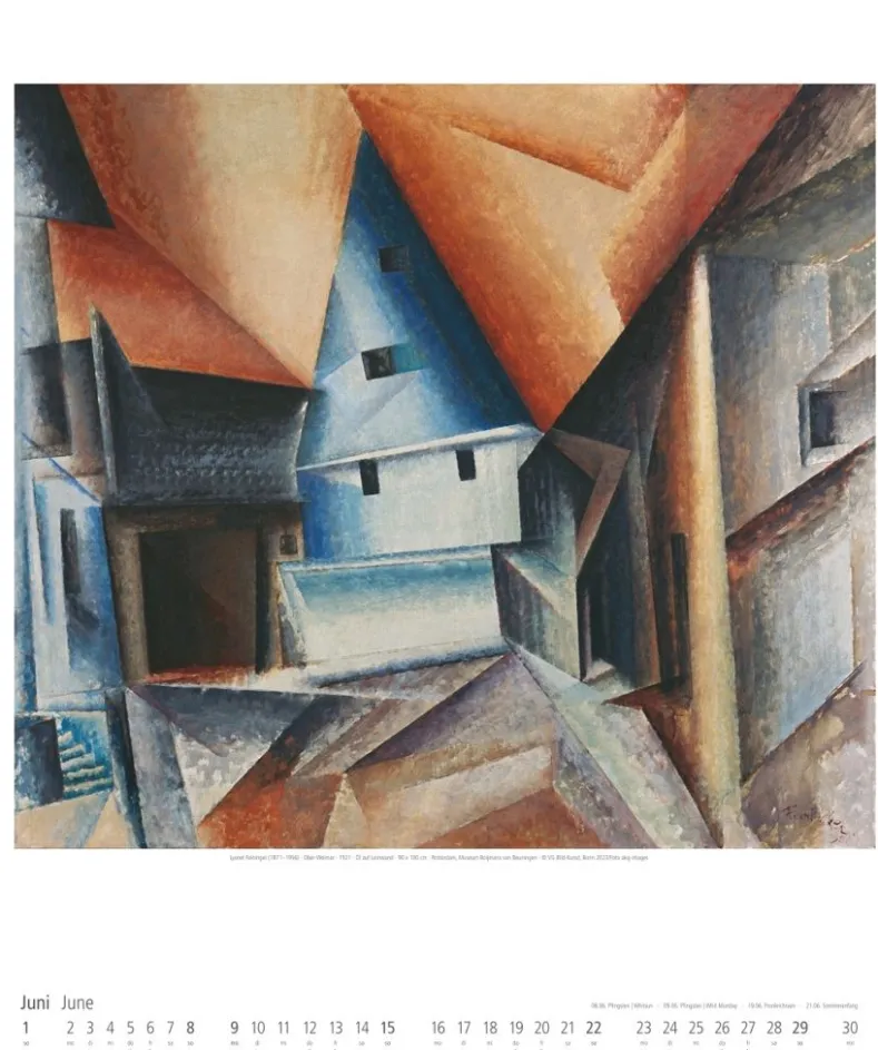 Weingarten Lyonel Feininger Kalender 2025