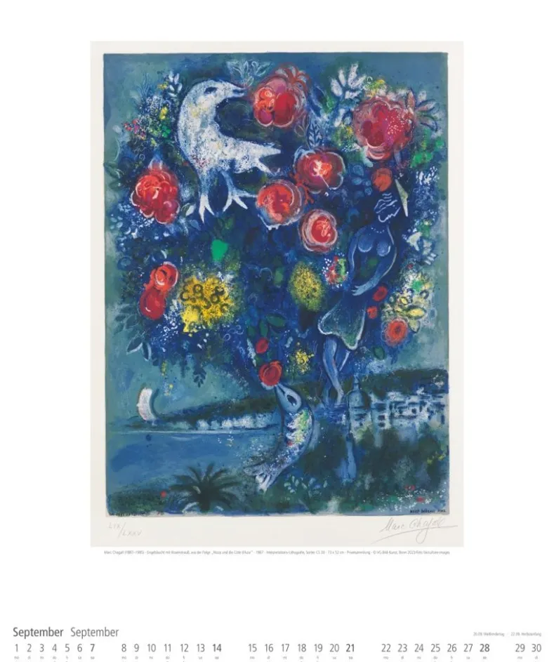 Weingarten Marc Chagall Kalender 2025