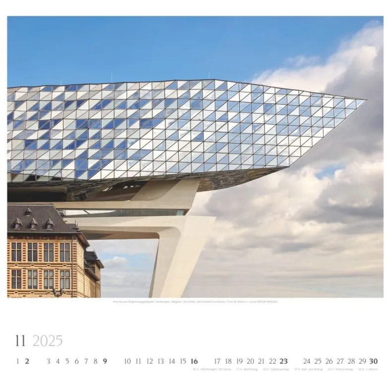 Weingarten Moderne Architektur Kalender 2025