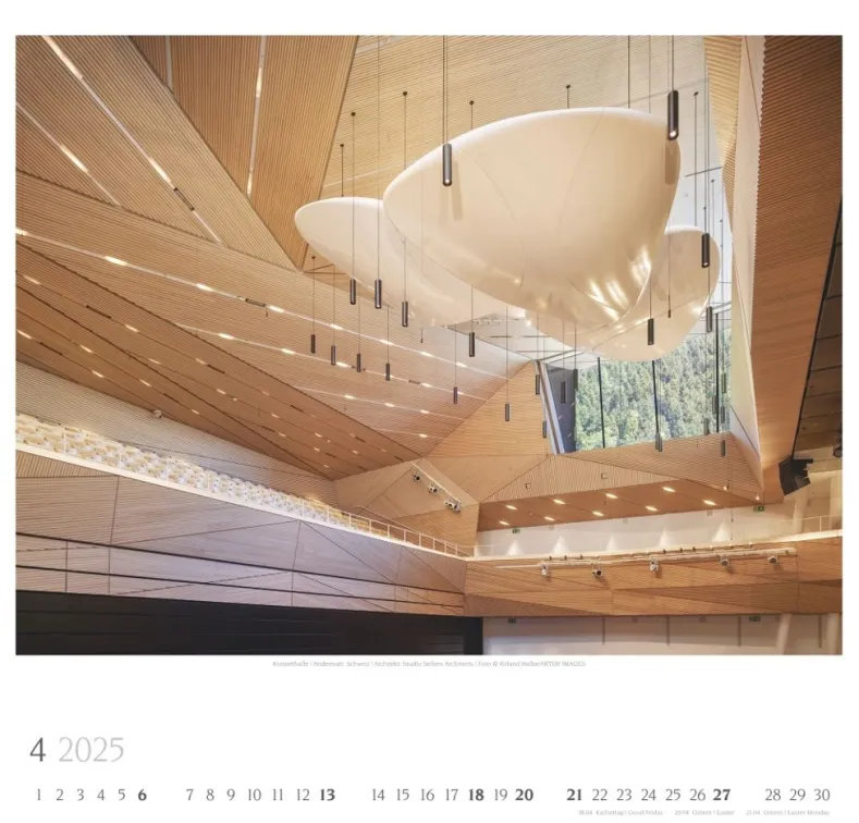 Weingarten Moderne Architektur Kalender 2025
