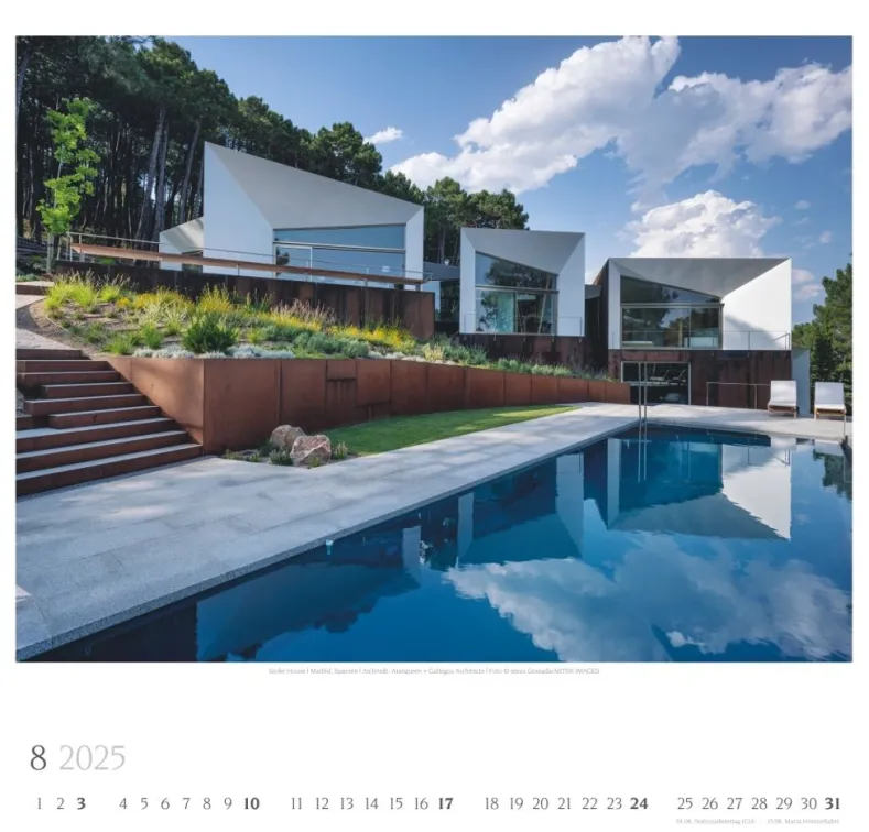 Weingarten Moderne Architektur Kalender 2025