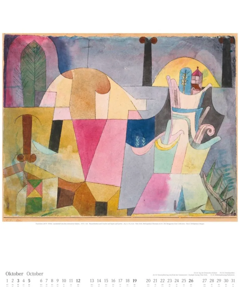 Weingarten Paul Klee Kalender 2025