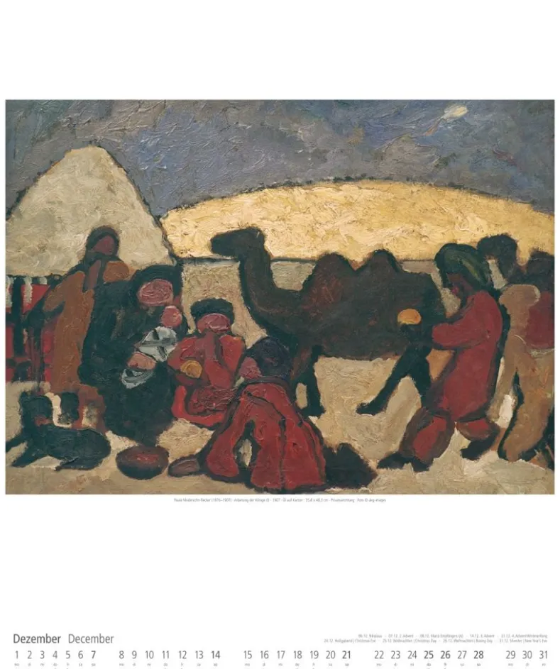 Weingarten Paula Modersohn-Becker Kalender 2025