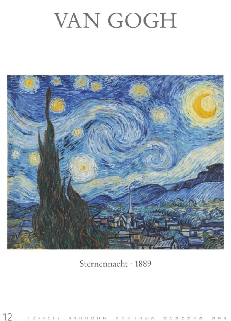 Weingarten Poster Art Kalender 2025