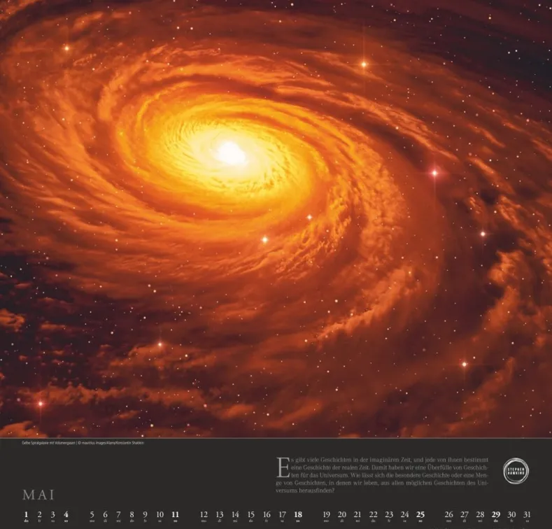 Weingarten Stephen Hawking Kalender 2025