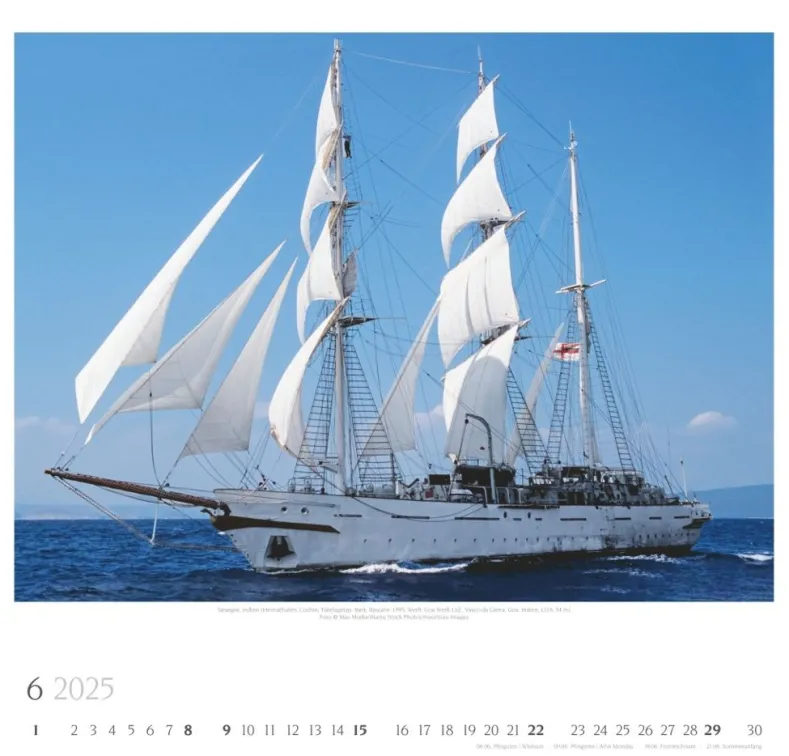Weingarten Tall Ships Kalender 2025