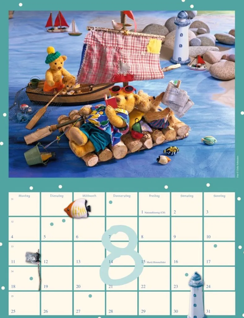 Weingarten Teddybaren Kalender 2025