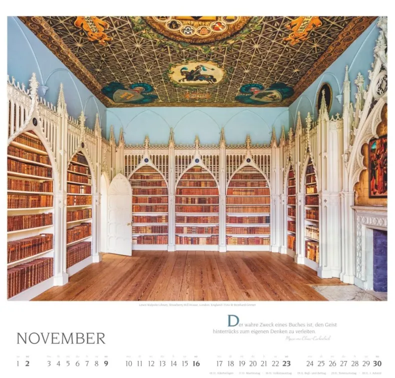 Weingarten Welt Der Bibliotheken Kalender 2025