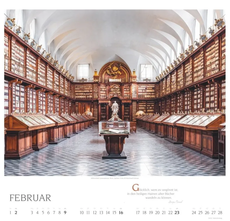 Weingarten Welt Der Bibliotheken Kalender 2025