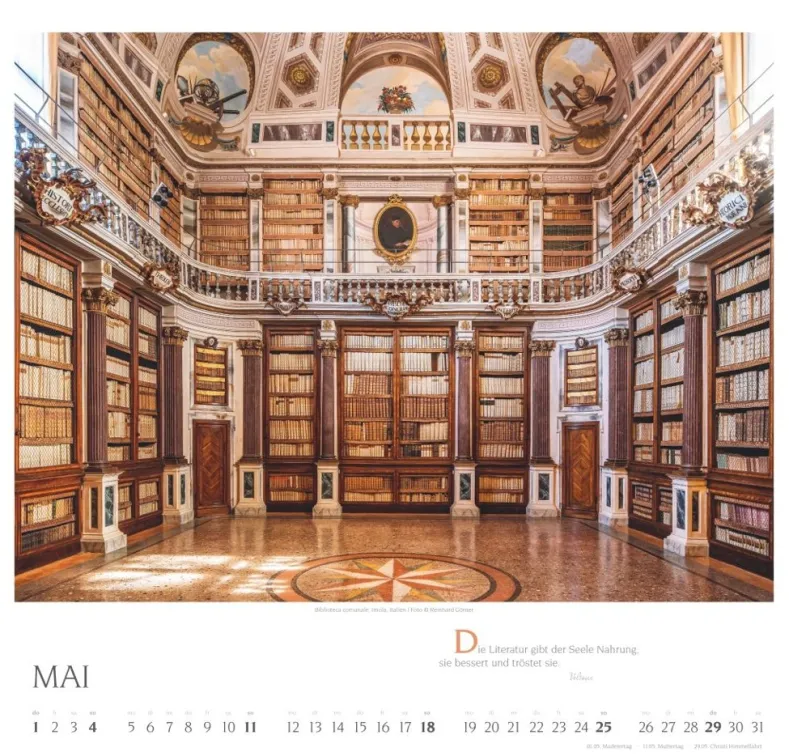 Weingarten Welt Der Bibliotheken Kalender 2025